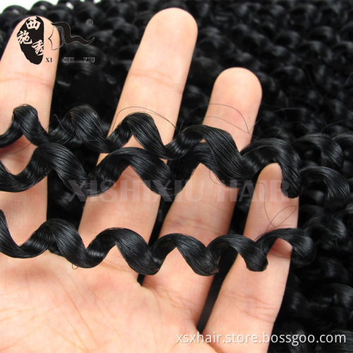 100% top quality afro bohemian jerry curl hair weave